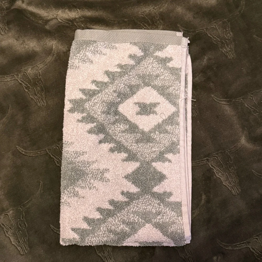 Wrangler Hand Towel Unisex OS New‎ Canyon Ranch Green Southwestern Cotton